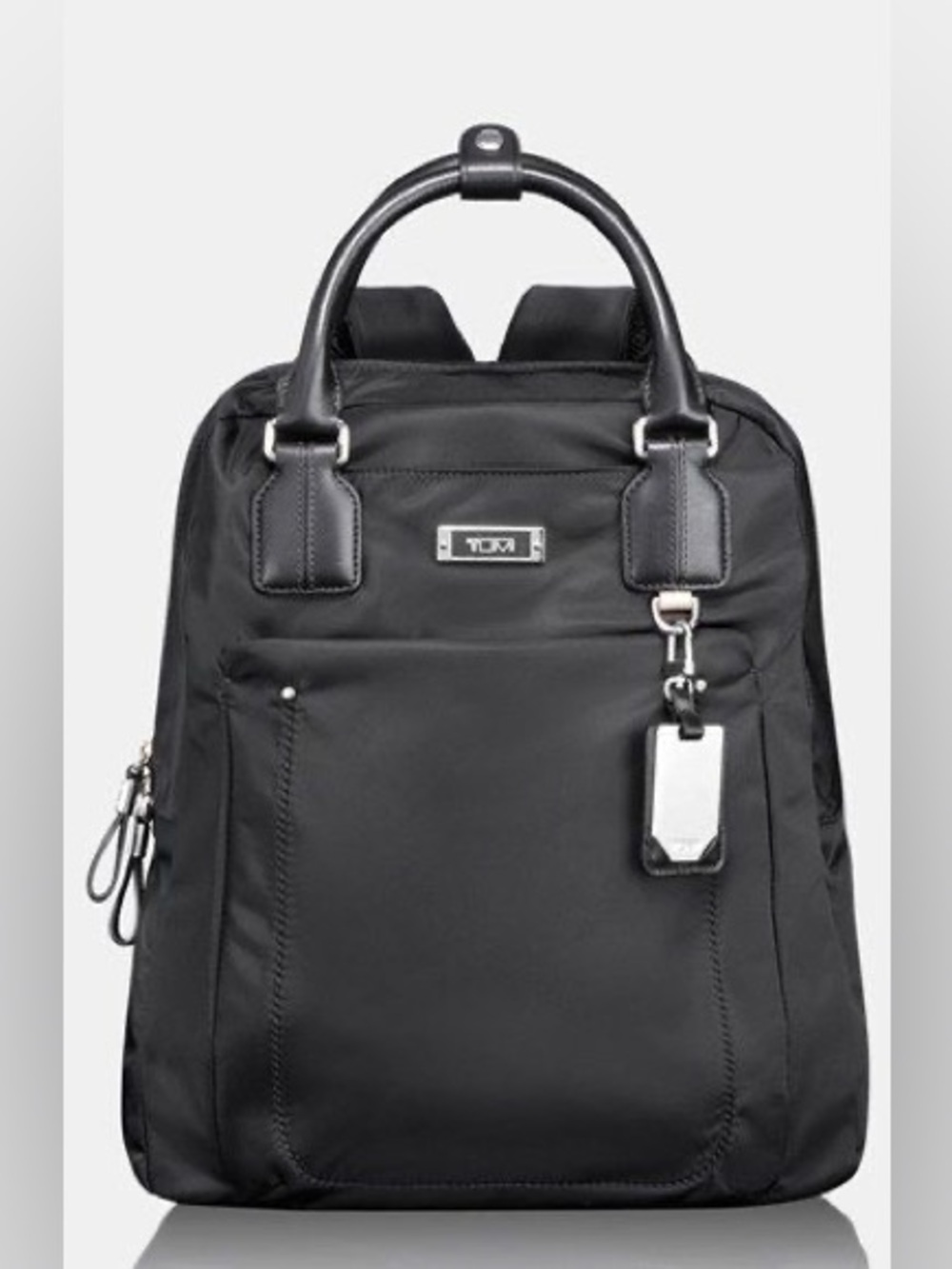 Tumi Voyageur Ascot Convertible Backpack Leather Trim and Tag